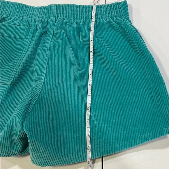 Vintage - OP Ocean Pacific, 32, Teal Corduroy Women Corduroy Shorts - Picture 7 of 7